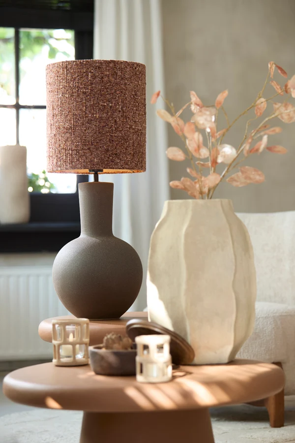 Shade cylinder 25-25-27 cm OSIRE burgundy