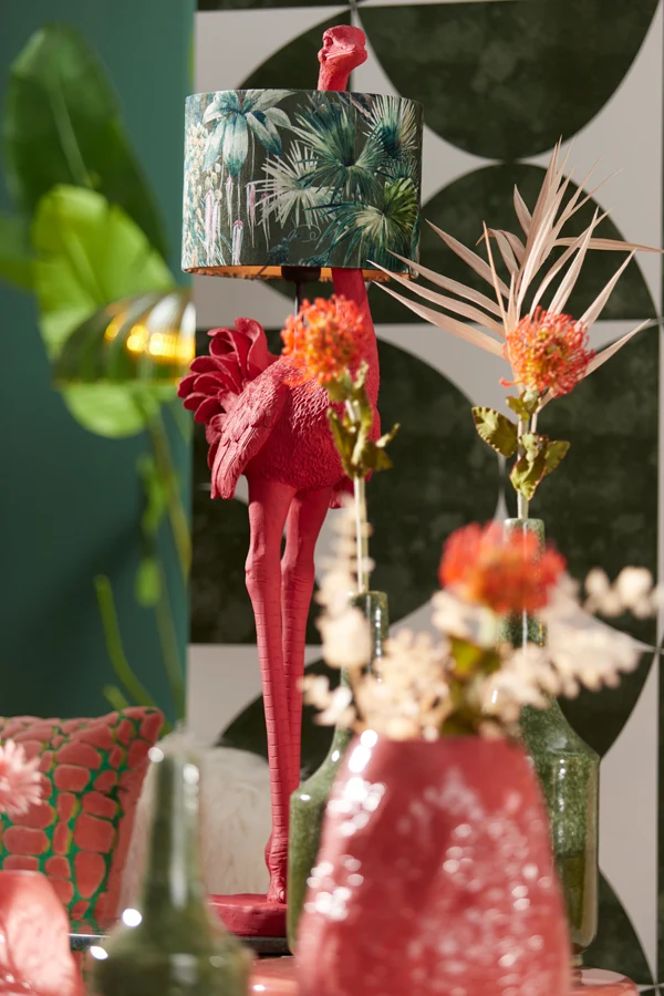 Shade cylinder 25-25-18 cm XENIA FLORA green