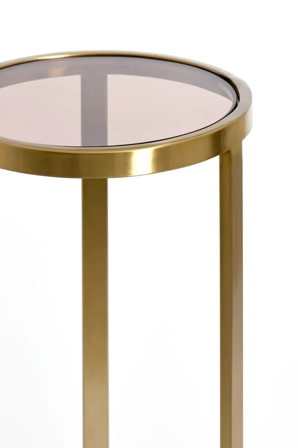 Pillar 40x101 cm RETIRO glass brown-light gold
