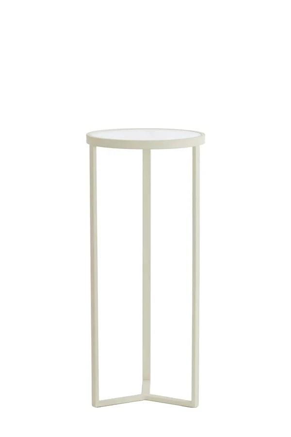 Pillar 35x81 cm RETIRO clear rib glass+cream
