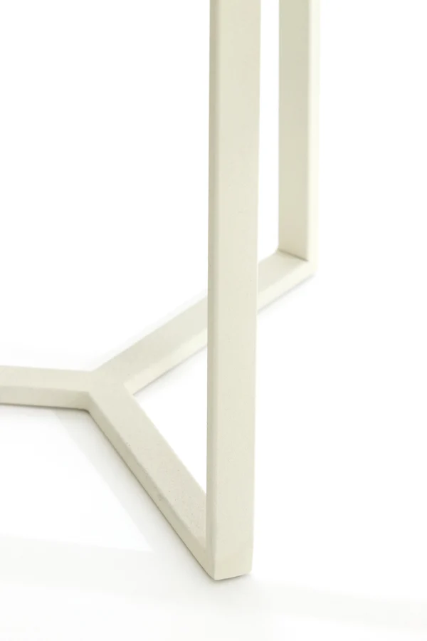 Pillar 35x81 cm RETIRO clear rib glass+cream
