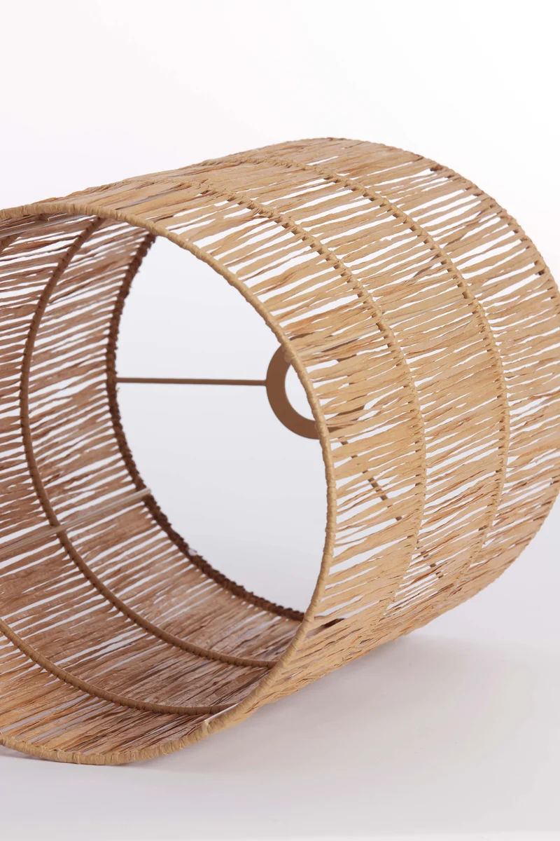 Shade cylinder 40-40-50 cm LANZANO raffia natural
