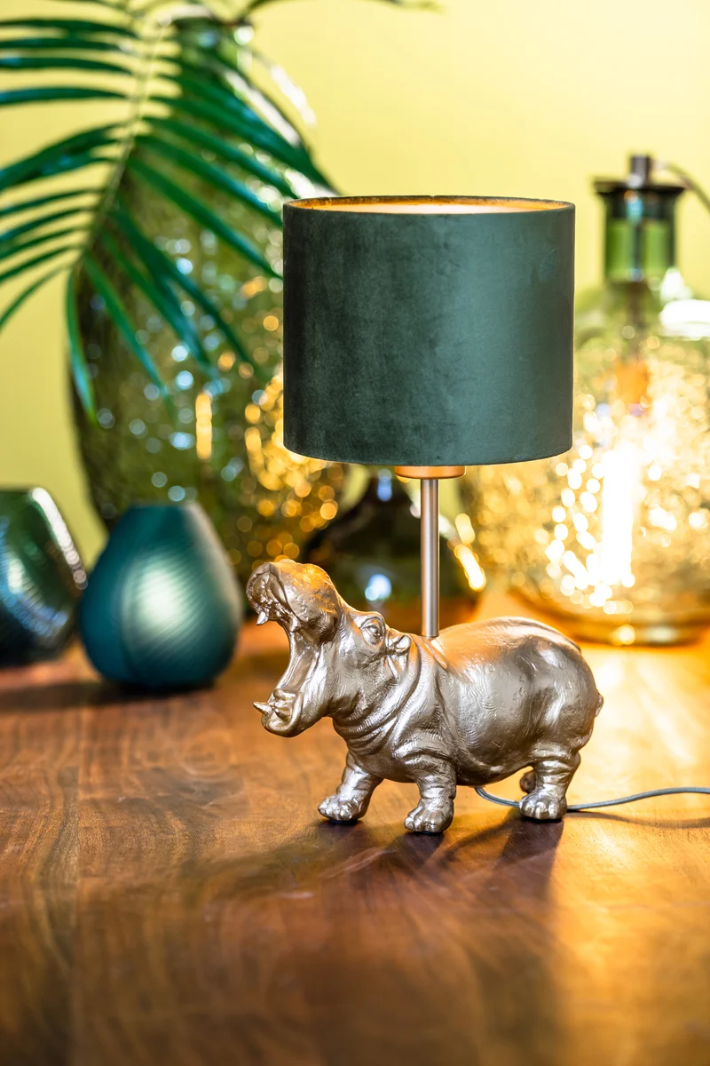 Shade cylinder 20-20-15 cm VELOURS dutch green