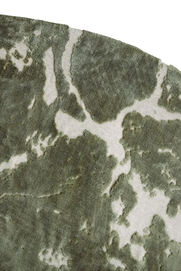 Rug 200 cm SJORS olive green+light grey