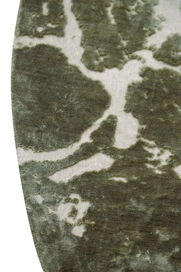 Rug 200 cm SJORS olive green+light grey