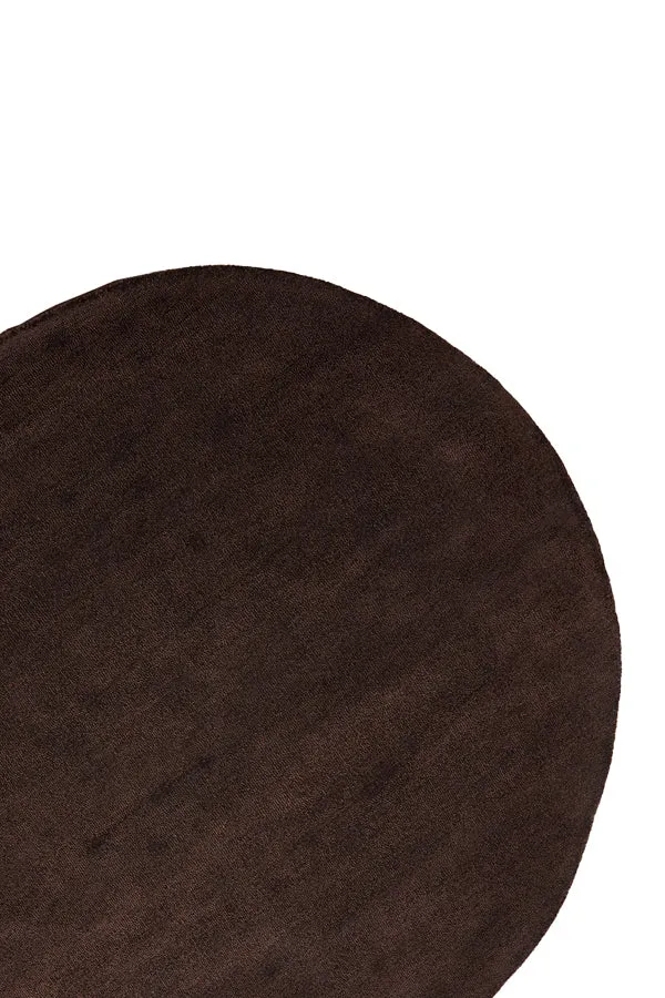 Rug 180 cm ARCOLA dark brown
