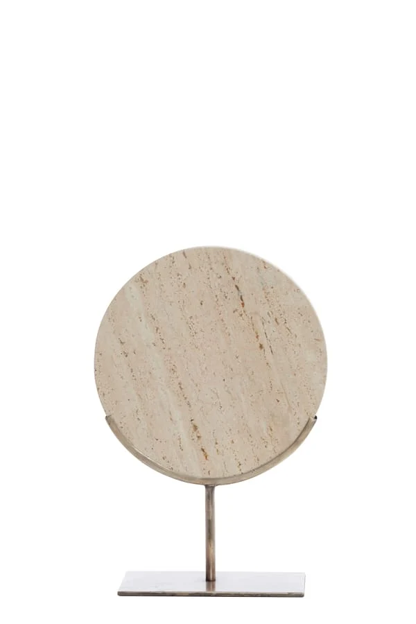 Ornament on base 25,5x10x38,5 cm MORENO sand travertine