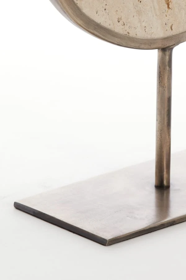 Ornament on base 25,5x10x38,5 cm MORENO sand travertine