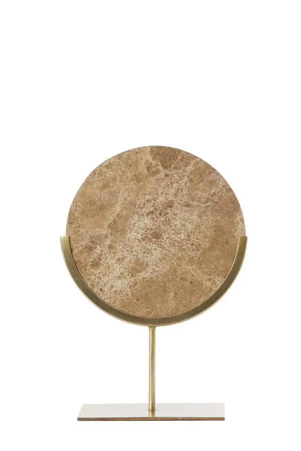 Ornament on base 25,5x10x38,5 cm MORENO marble brown