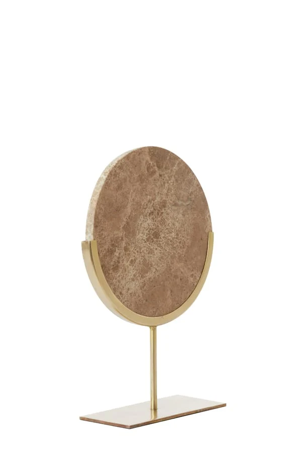 Ornament on base 25,5x10x38,5 cm MORENO marble brown