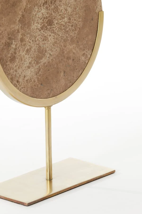 Ornament on base 25,5x10x38,5 cm MORENO marble brown