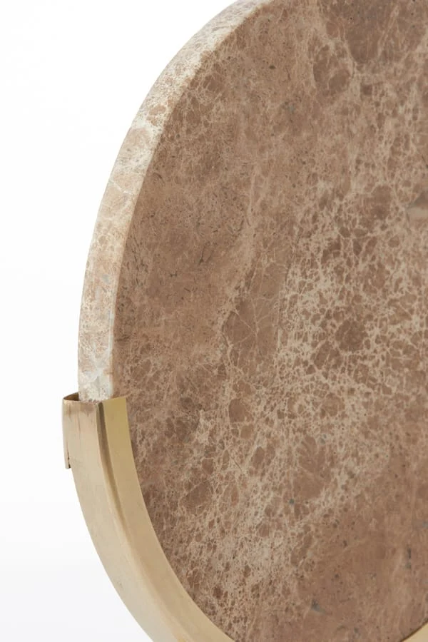Ornament on base 25,5x10x38,5 cm MORENO marble brown