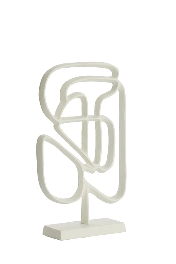 Ornament on base 24x8x39 cm GOLEZA cream