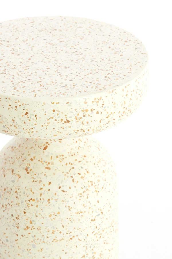 Side table 32x54 cm MORAVIT terrazzo cream