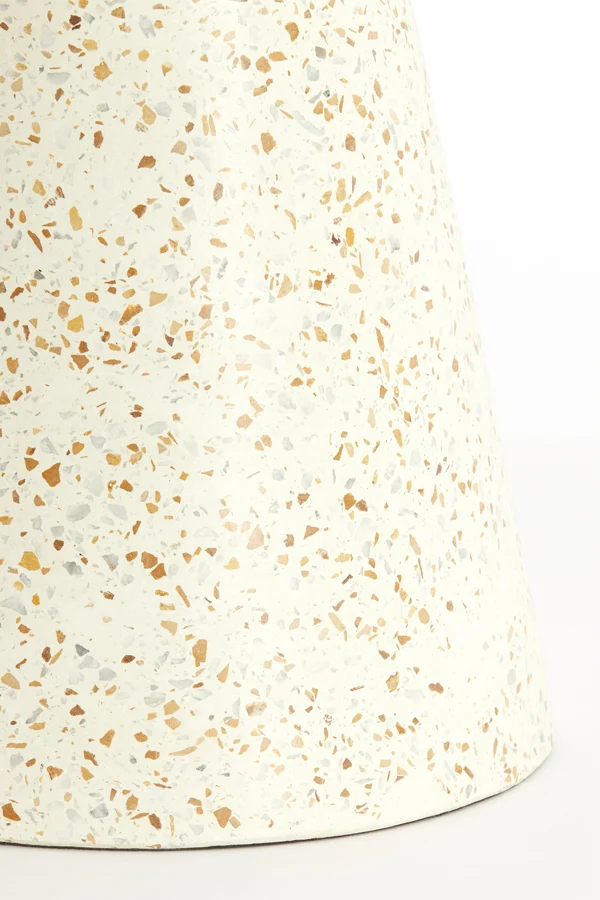 Side table 32x47 cm SELLA terrazzo cream