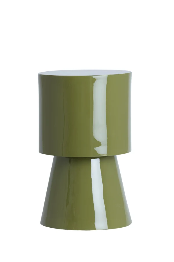 Side table 30x49 cm NYSA shiny olive green