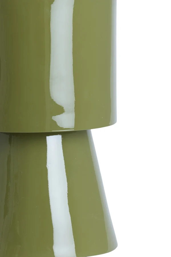 Side table 30x49 cm NYSA shiny olive green