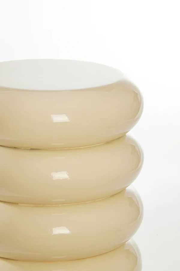 Side table 30x40 cm MIROGI cream
