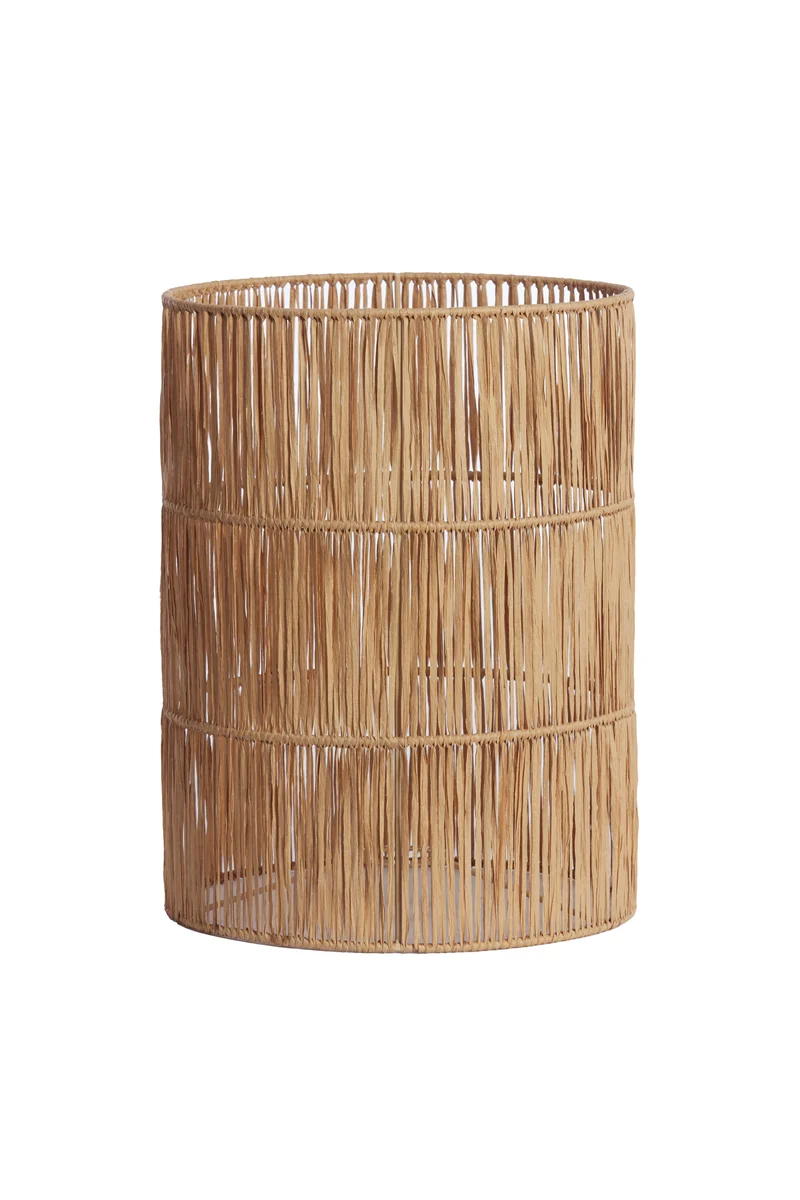 Shade cylinder 30-30-40 cm LANZANO raffia natural
