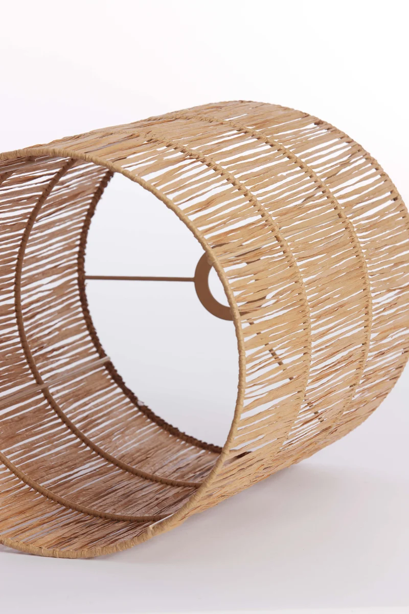 Shade cylinder 30-30-40 cm LANZANO raffia natural
