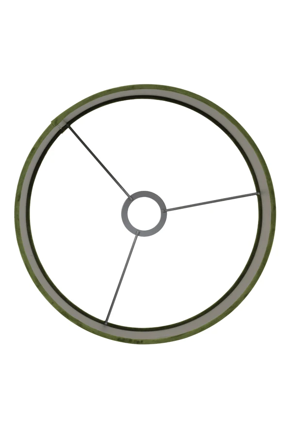 Shade cylinder 25-25-18 cm VELOURS olive green