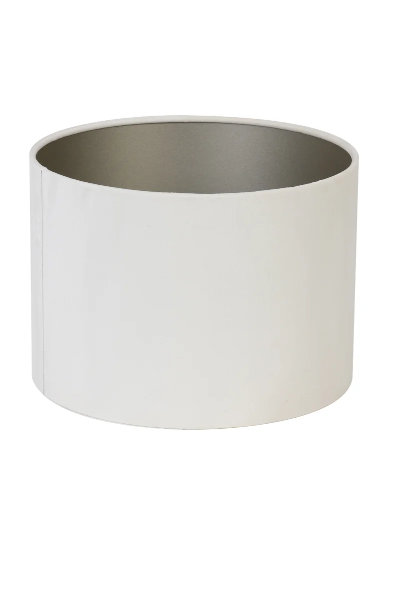 Shade cylinder 25-25-18 cm VELOURS off white
