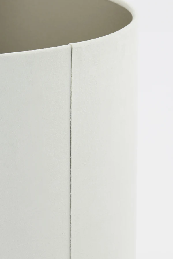 Shade cylinder 25-25-18 cm VELOURS off white