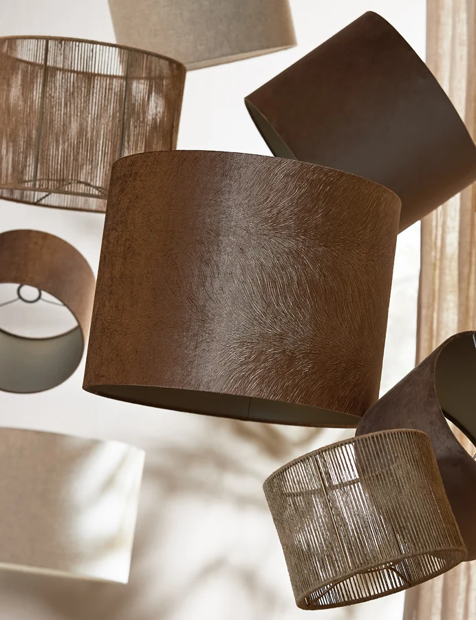 Shade cylinder 25-25-18 cm TOSSA jute natural
