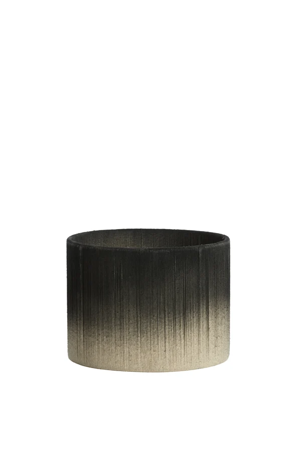 Shade cylinder 25-25-18 cm TOSSA black-cream