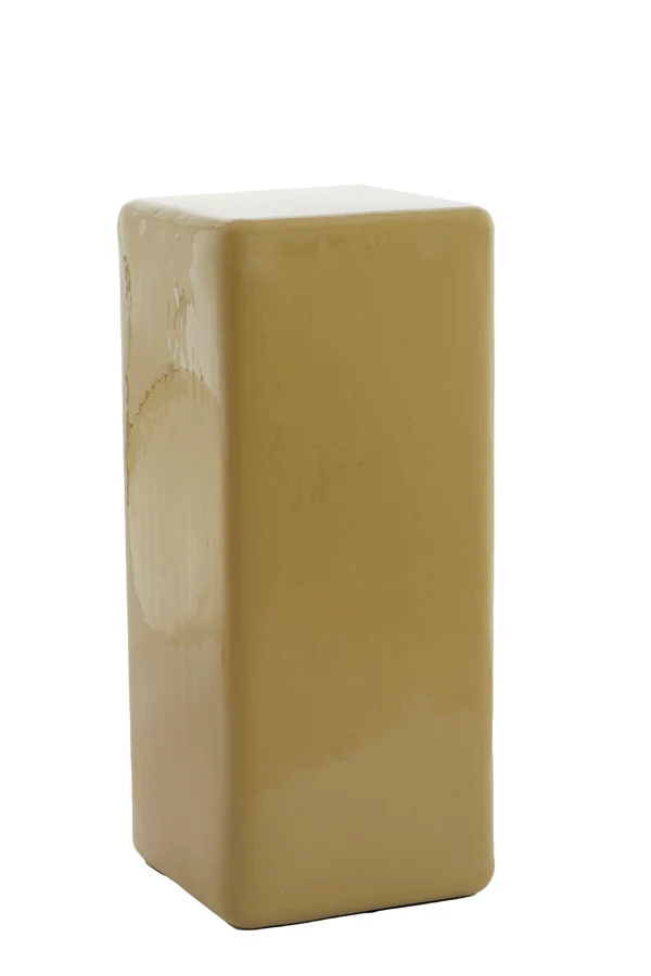 Pillar 35x35x80 cm FABI shiny olive green
