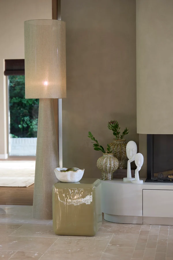 Pillar 35x35x40 cm FABI shiny olive green