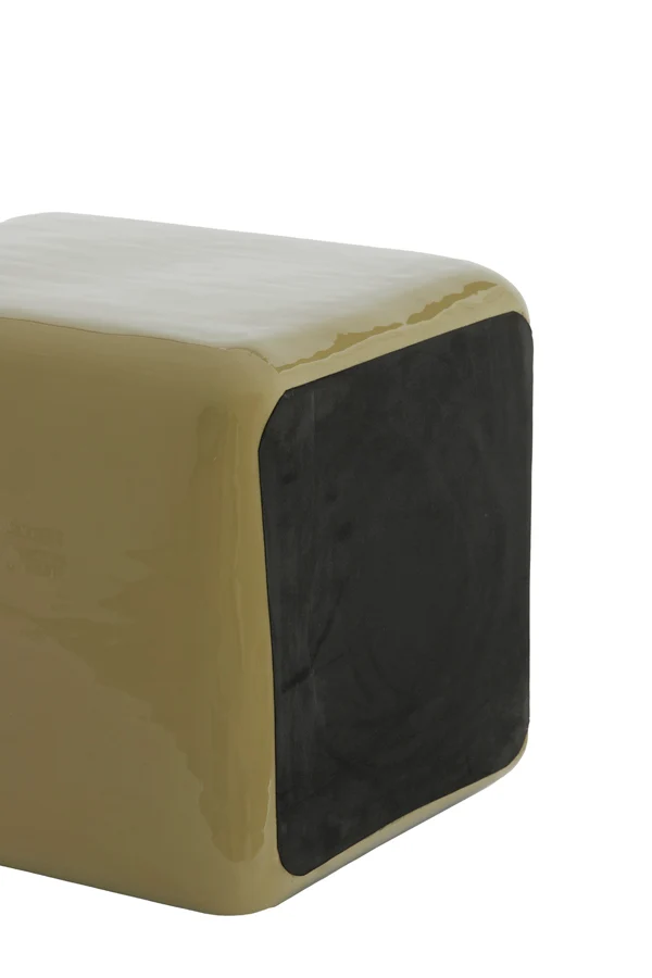 Pillar 35x35x40 cm FABI shiny olive green