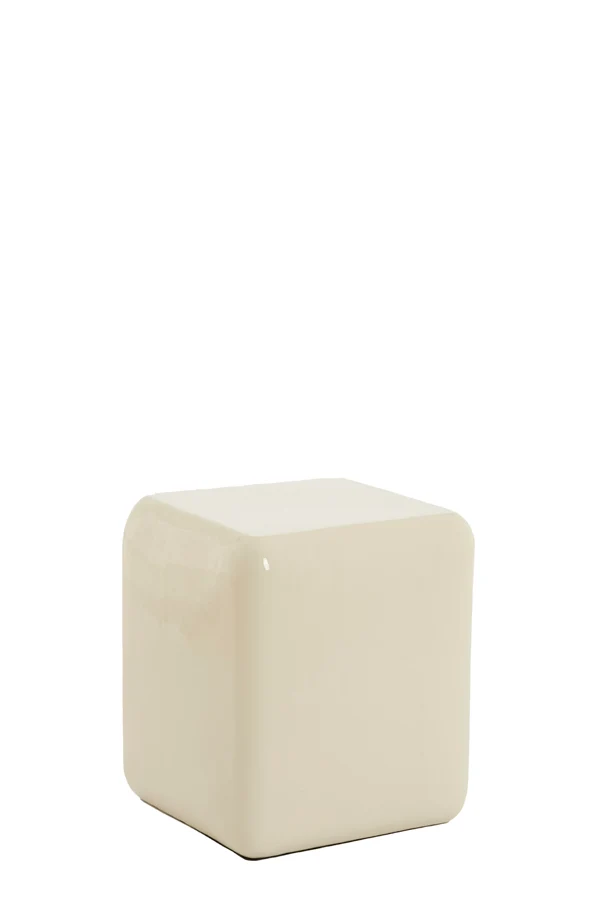 Pillar 35x35x40 cm FABI shiny cream
