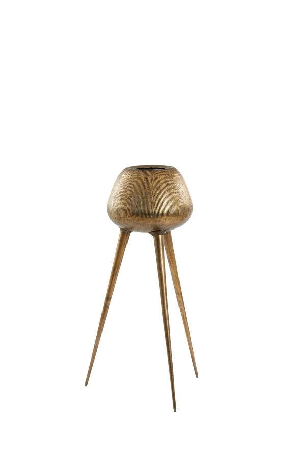 Pot on base deco 44x124 cm MARIELLE gold