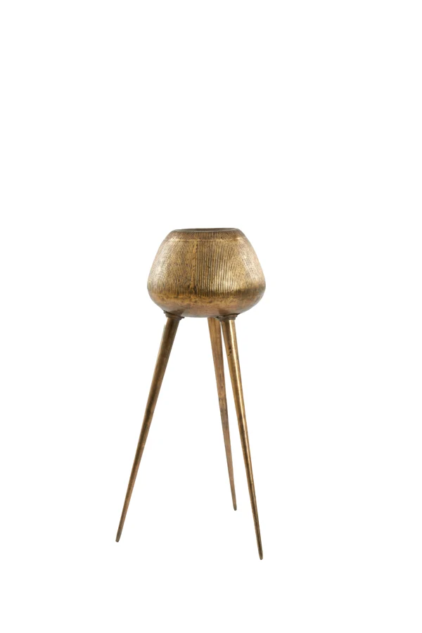 Pot on base deco 44x124 cm MARIELLE gold