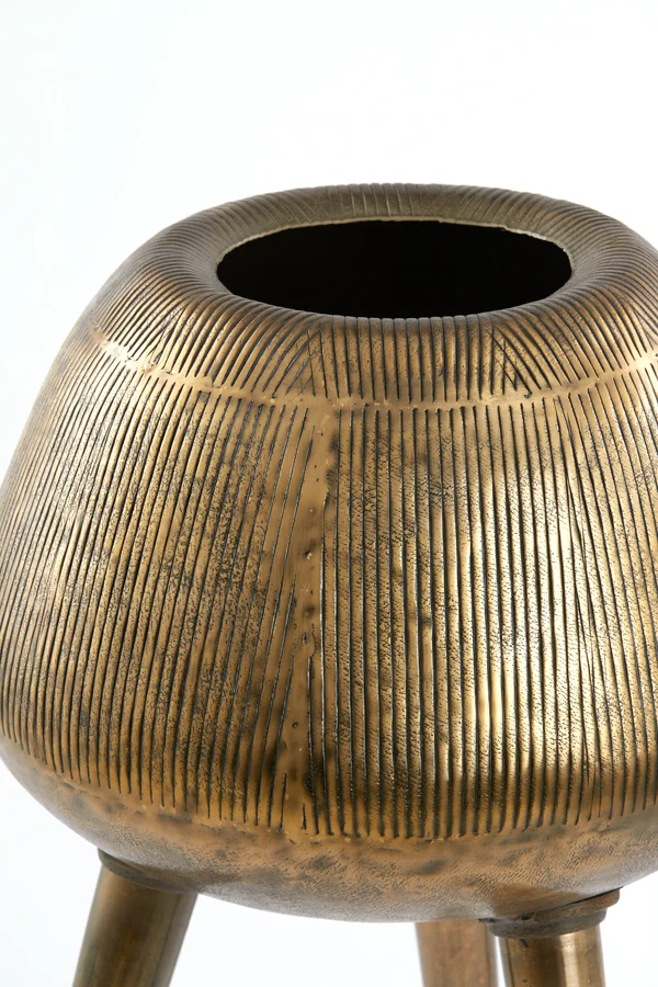 Pot on base deco 44x124 cm MARIELLE gold