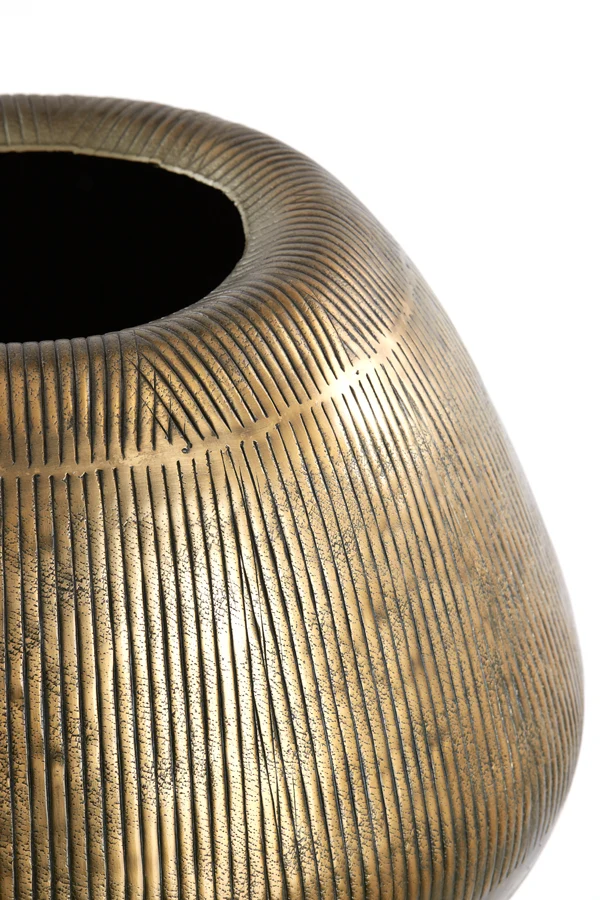 Pot on base deco 44x124 cm MARIELLE gold