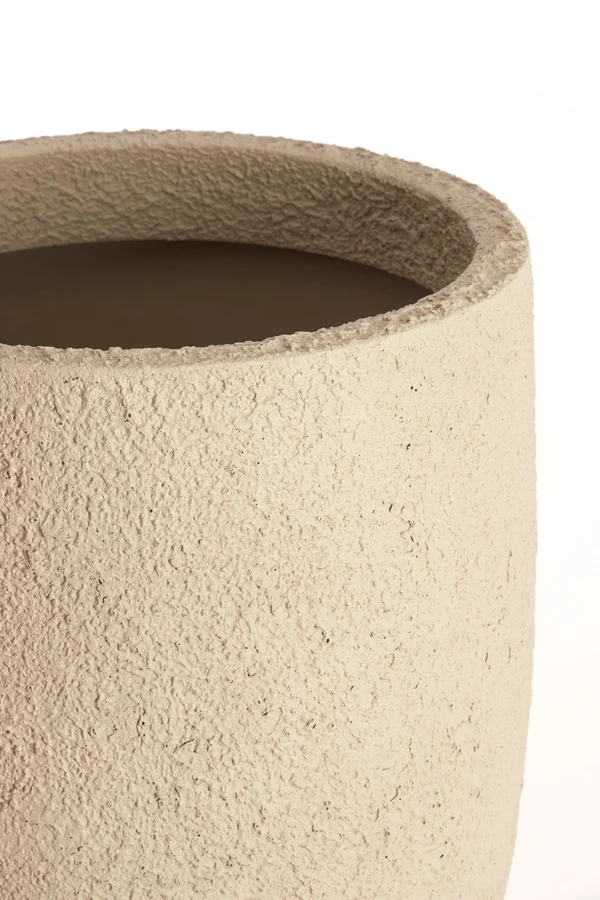 Pot deco S/3 30x46+40x55+52x71 cm SIROLO sand