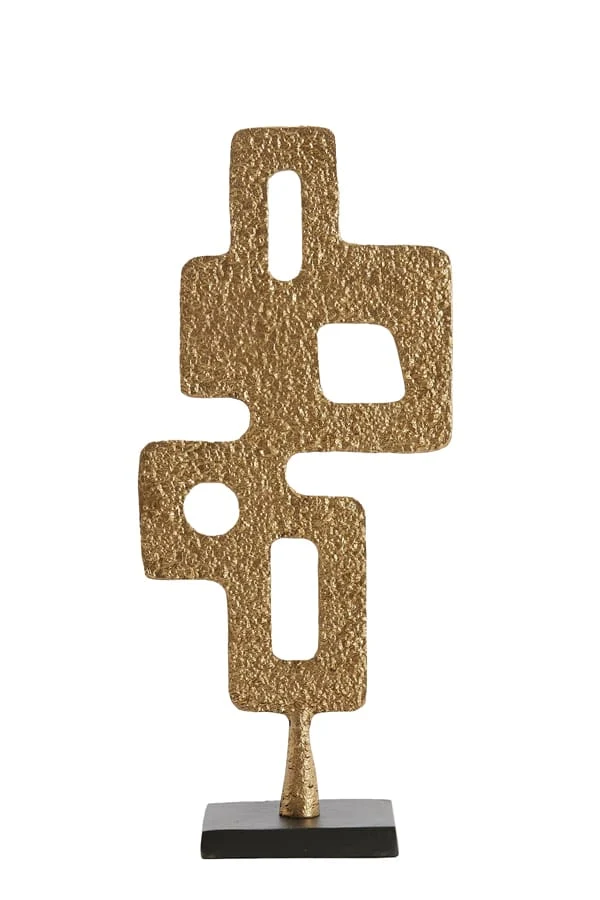 Ornament on base 23,5x10x54 cm VEX antique bronze+matt black