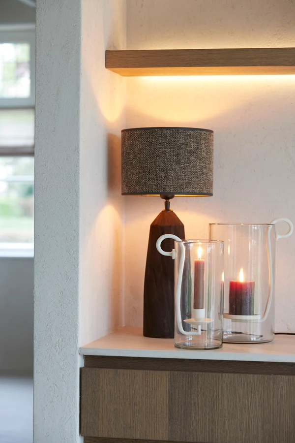 Shade cylinder 25-25-18 cm SAVERNA dark brown