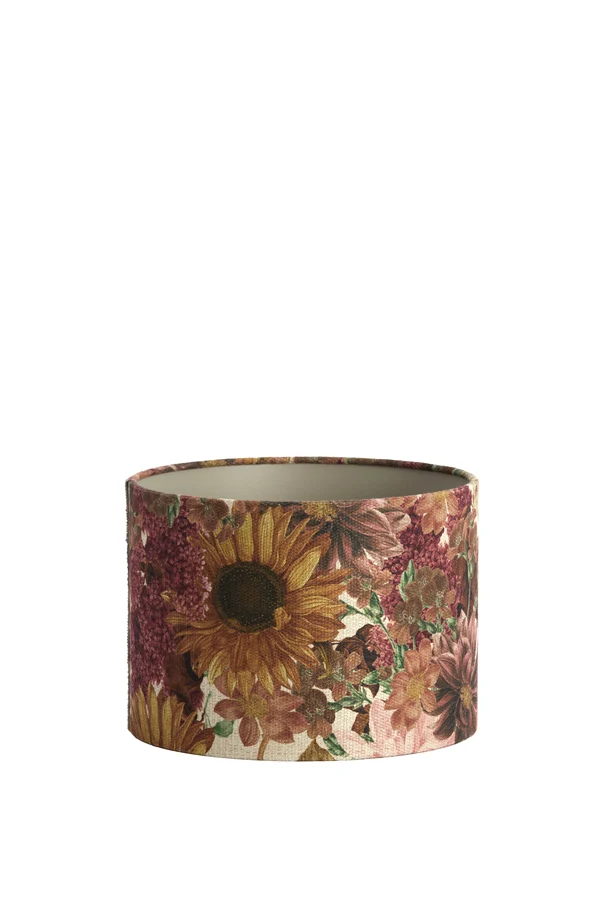 Shade cylinder 25-25-18 cm ROSEWOOD white
