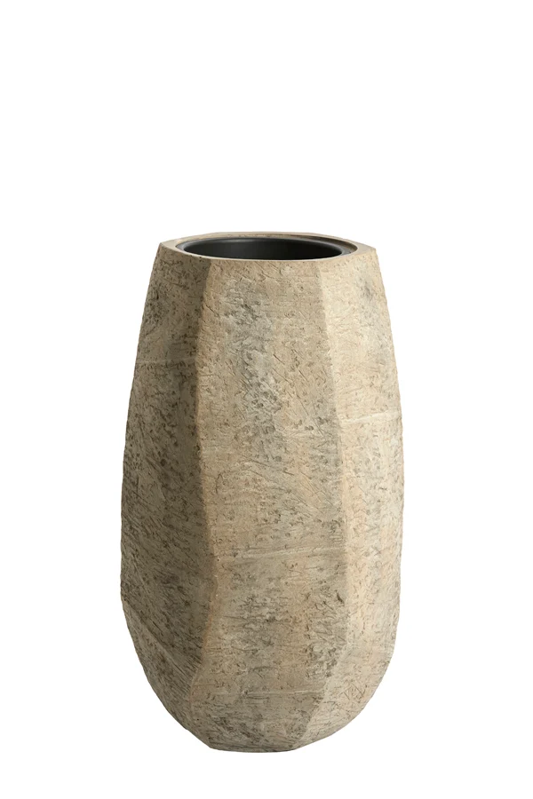 Pot deco 50x47x88 cm AGELO taupe