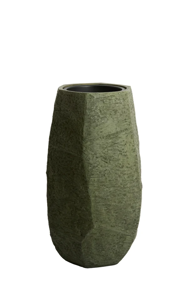 Pot deco 50x47x88 cm AGELO olive green