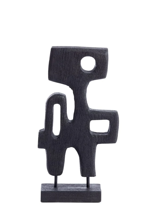 Ornament on base 20x9,5x38,5 cm SALA wood matt black