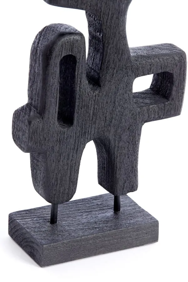 Ornament on base 20x9,5x38,5 cm SALA wood matt black