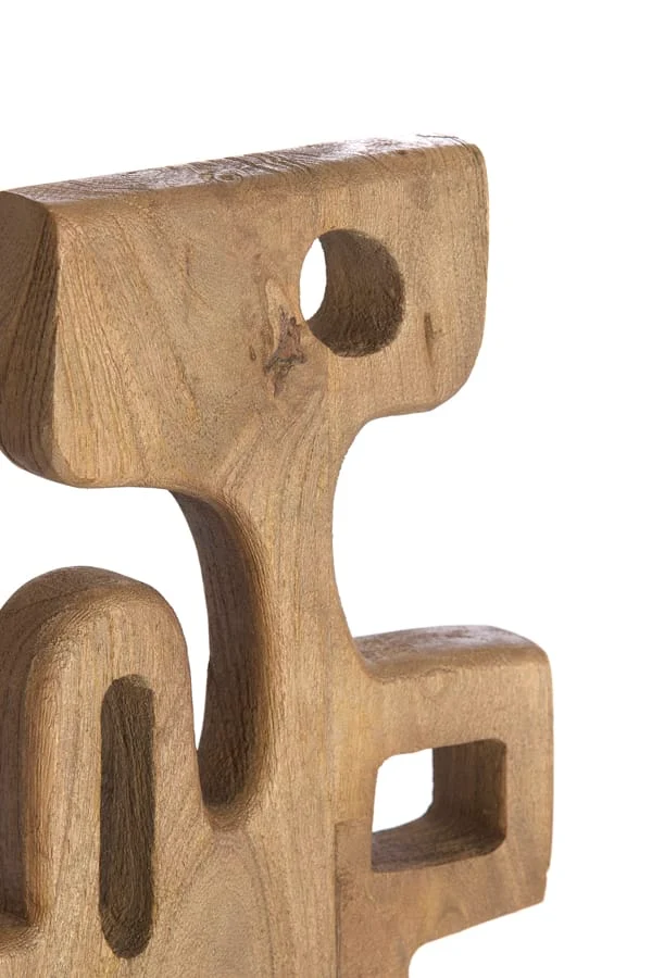 Ornament on base 20x9,5x38,5 cm SALA wood grey-dark brown