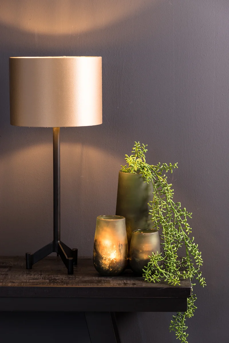 Shade cylinder 25-25-18 cm MONACO gold