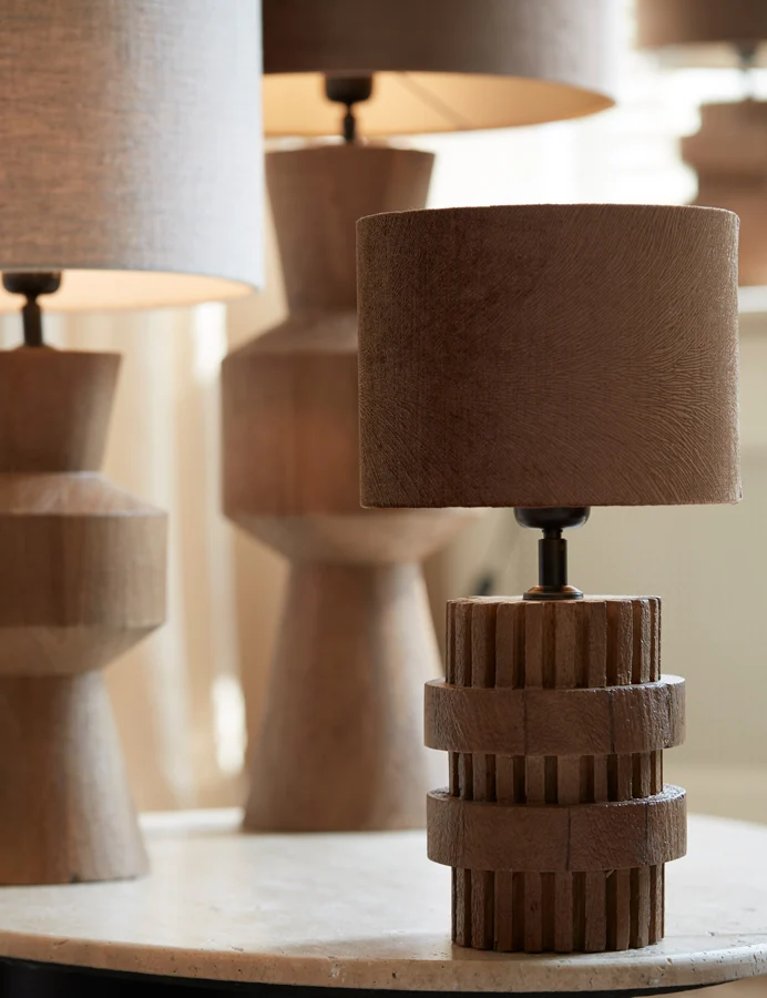 Shade cylinder 25-25-18 cm LUBIS brown