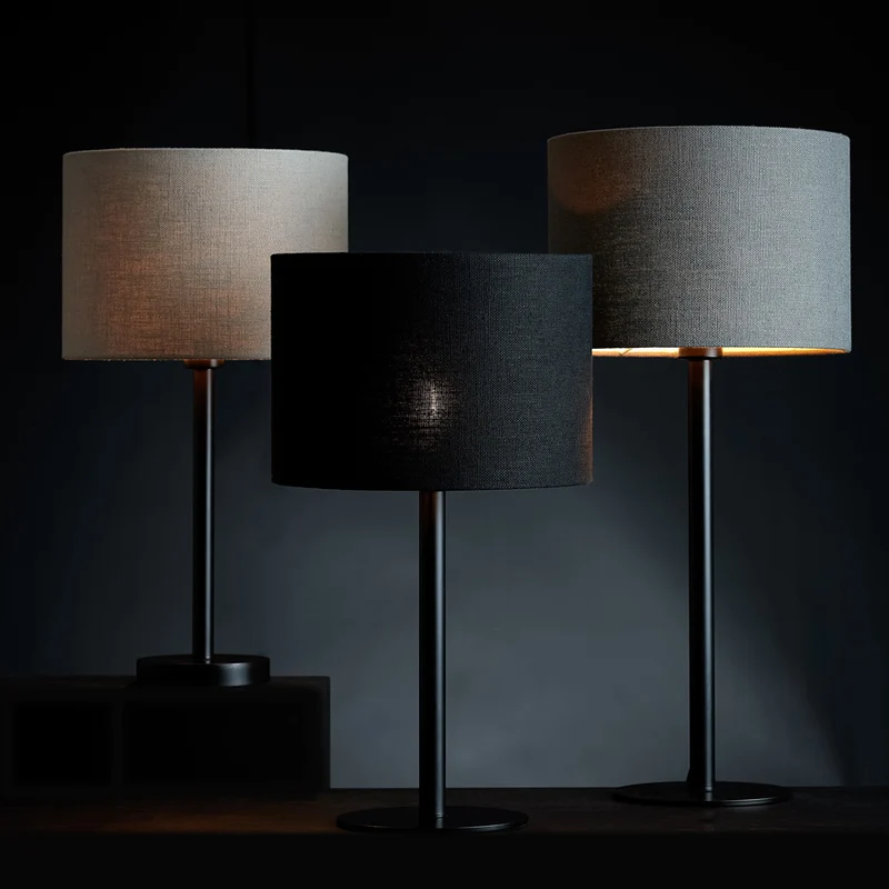Shade cylinder 25-25-18 cm LIVIGNO black
