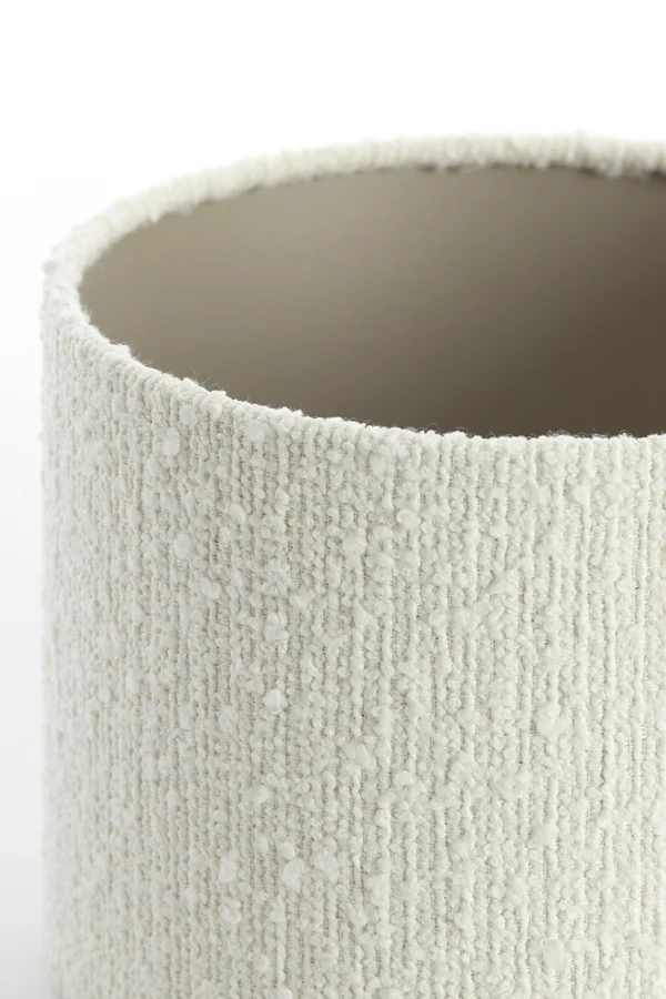 Shade cylinder 20-20-15 cm BOLERO white
